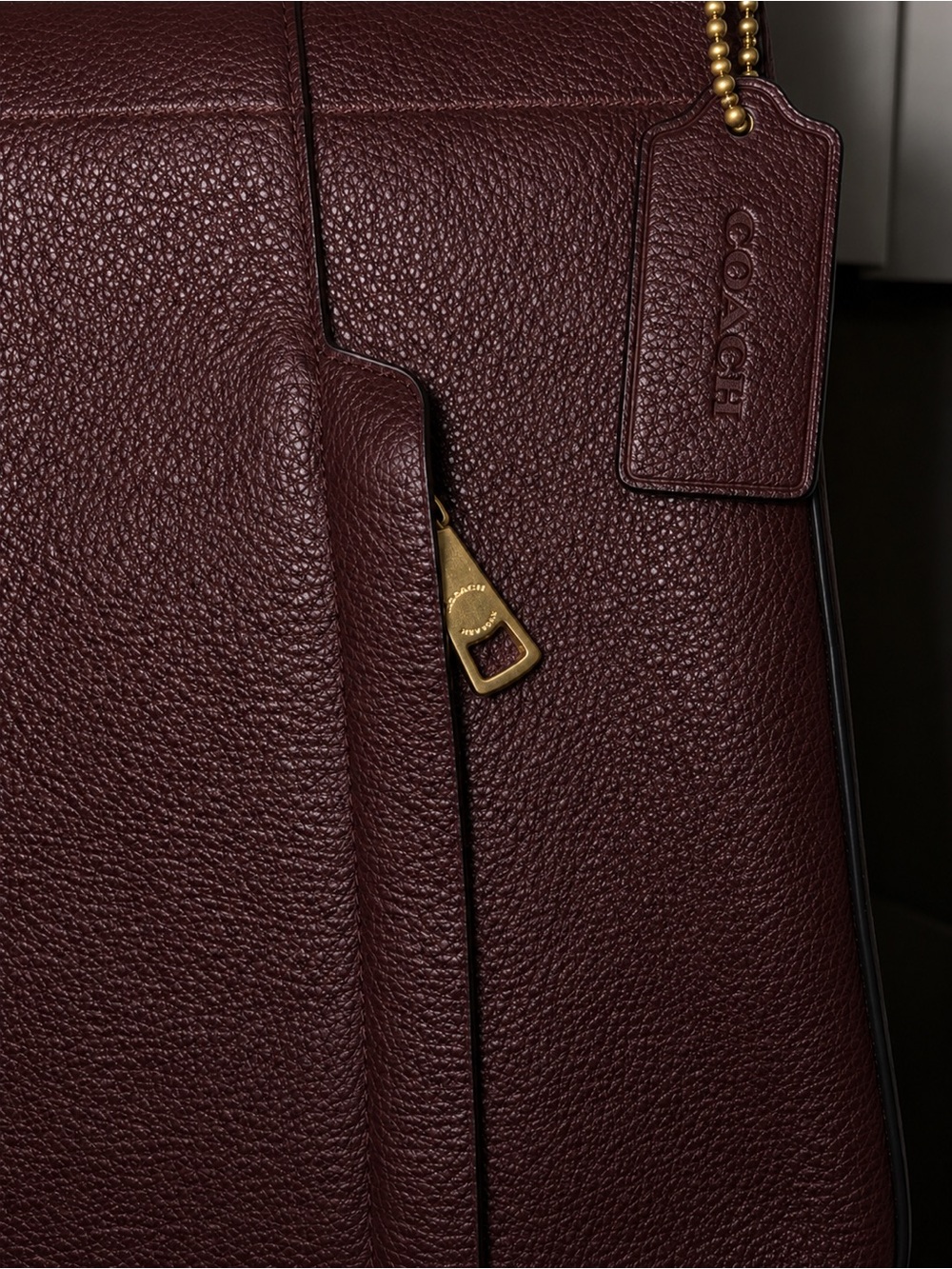 Coach Scout Pebbled Hobo Bag Oxblood F37695 Like New - Picture 10 of 10
